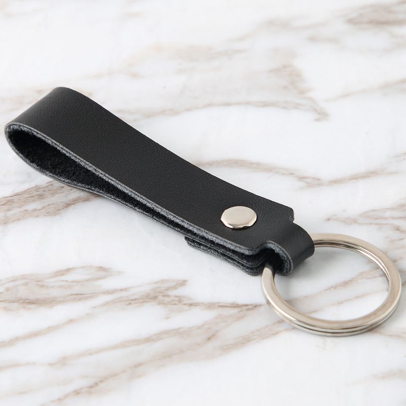 Wholesale Vintage Cowhide Rope Leather Keychain